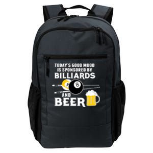 Father's Day BILLIARDS AND BEER BILLIARDS POOL PLAYER Gift For Dad Daily Commute Backpack