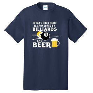 Father's Day BILLIARDS AND BEER BILLIARDS POOL PLAYER Gift For Dad Tall T-Shirt