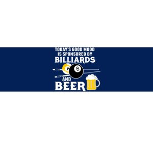 Father's Day BILLIARDS AND BEER BILLIARDS POOL PLAYER Gift For Dad Bumper Sticker