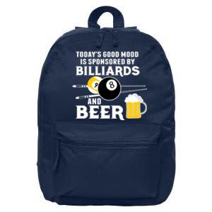 Father's Day BILLIARDS AND BEER BILLIARDS POOL PLAYER Gift For Dad 16 in Basic Backpack