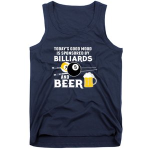 Father's Day BILLIARDS AND BEER BILLIARDS POOL PLAYER Gift For Dad Tank Top