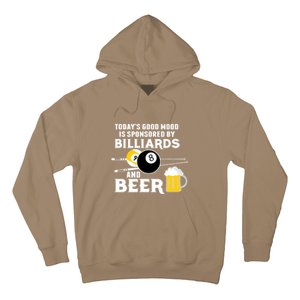 Father's Day BILLIARDS AND BEER BILLIARDS POOL PLAYER Gift For Dad Hoodie