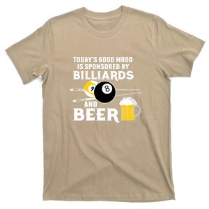 Father's Day BILLIARDS AND BEER BILLIARDS POOL PLAYER Gift For Dad T-Shirt