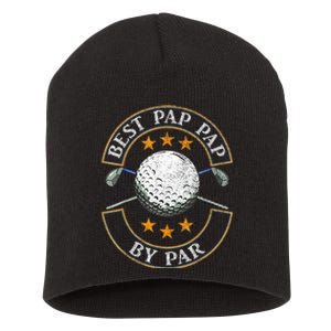 Father's Day Best Pap By Par Golf Gifts For Dad Grandpa Short Acrylic Beanie