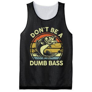 Fishing Dont Be Dumb Bass Funny Dad Mesh Reversible Basketball Jersey Tank