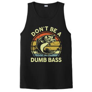 Fishing Dont Be Dumb Bass Funny Dad PosiCharge Competitor Tank