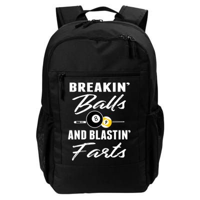 Father's Day BREAKIN BALLS AND BLASTIN'S FARTS Pool Player Gift For Dad Backpack