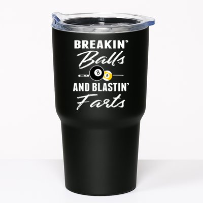 Father's Day BREAKIN BALLS AND BLASTIN'S FARTS Pool Player Gift For Dad Tumbler