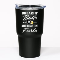 Father's Day BREAKIN BALLS AND BLASTIN'S FARTS Pool Player Gift For Dad Tumbler
