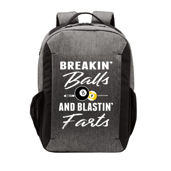 Father's Day BREAKIN BALLS AND BLASTIN'S FARTS Pool Player Gift For Dad Vector Backpack