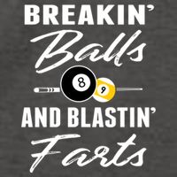 Father's Day BREAKIN BALLS AND BLASTIN'S FARTS Pool Player Gift For Dad Vector Backpack