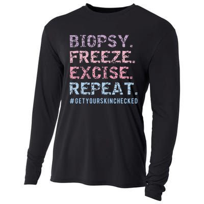 Funny Dermatologist Biopsy Freeze Excise Repeat Dermatology Cooling Performance Long Sleeve Crew