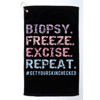 Funny Dermatologist Biopsy Freeze Excise Repeat Dermatology Golf Towel