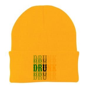 Funny Drunk Blur St Patricks Day Knit Cap Winter Beanie