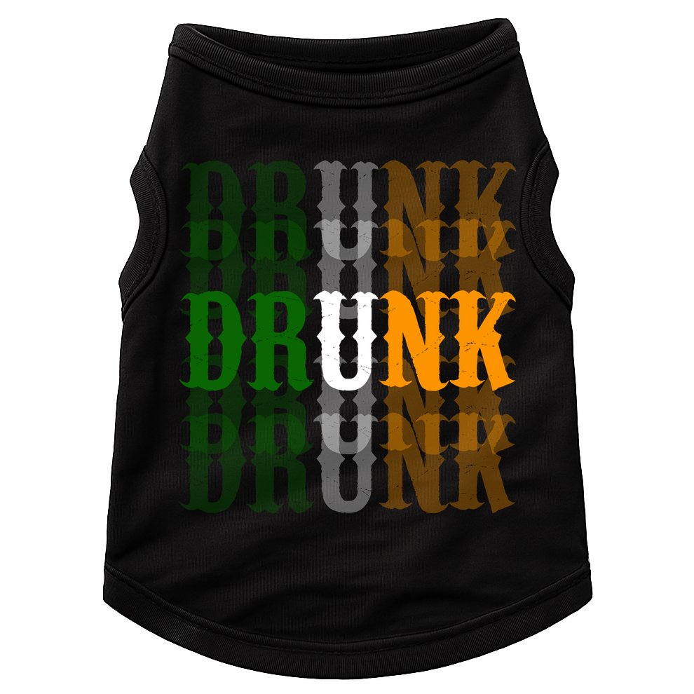 Funny Drunk Blur St Patricks Day Doggie Tank
