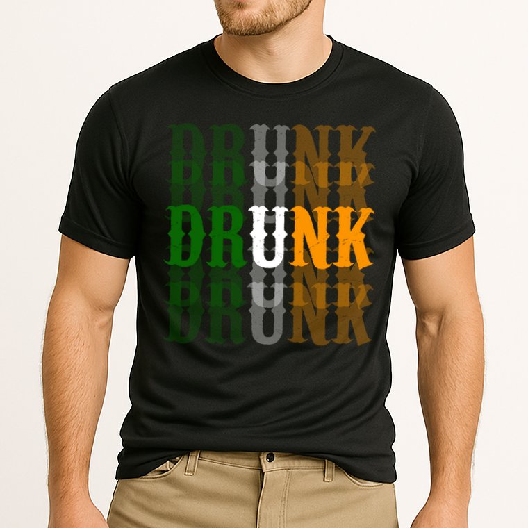 Funny Drunk Blur St Patricks Day Performance Shirt