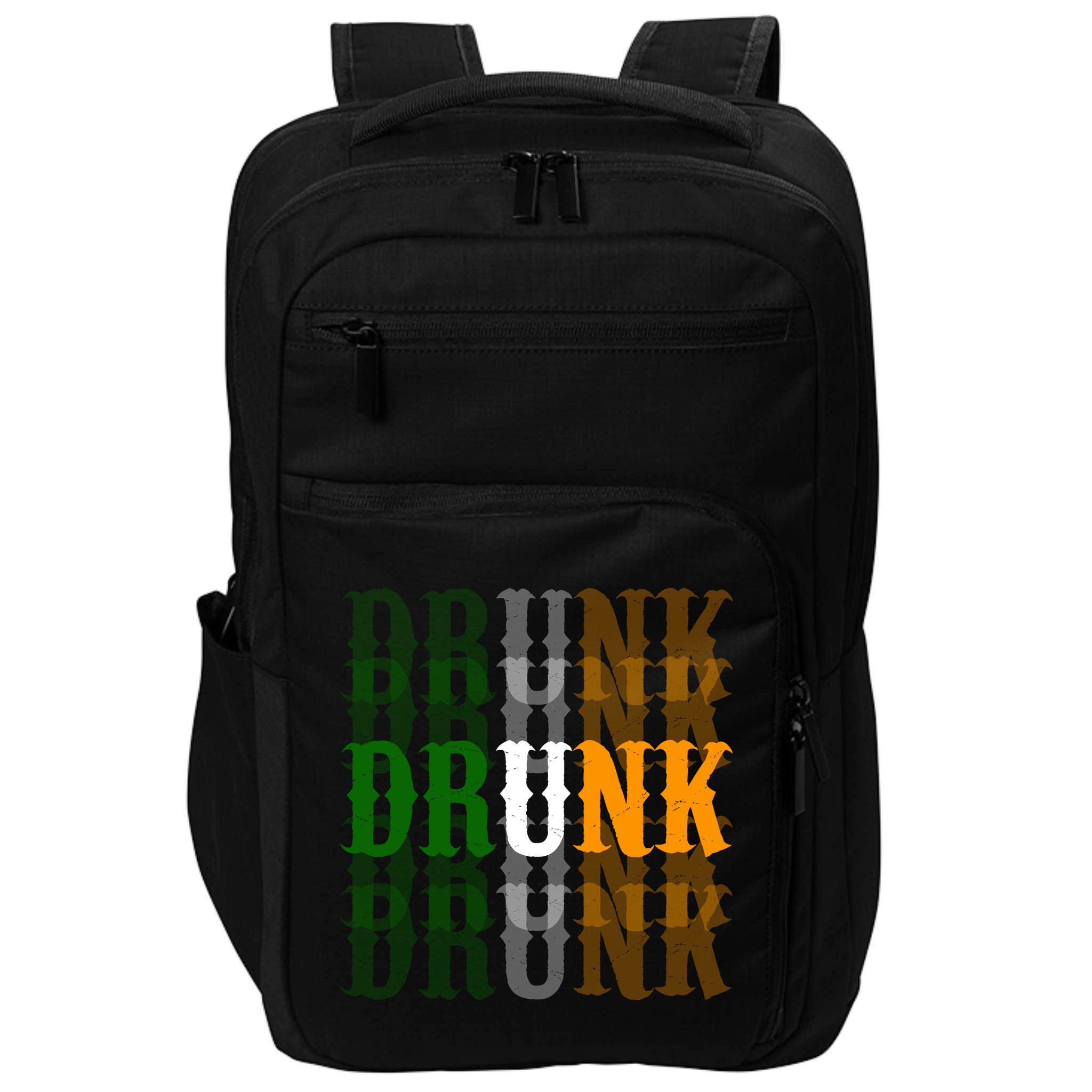 Funny Drunk Blur St Patricks Day Impact Tech Backpack