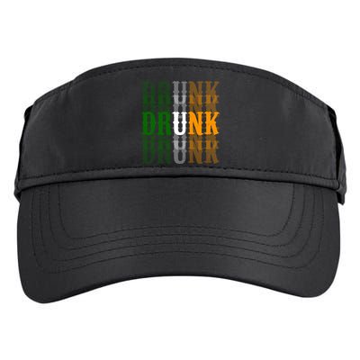 Funny Drunk Blur St Patricks Day Adult Drive Performance Visor