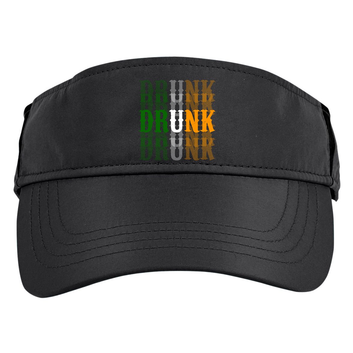 Funny Drunk Blur St Patricks Day Adult Drive Performance Visor
