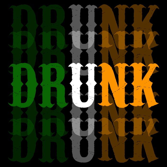 Funny Drunk Blur St Patricks Day Drawstring Bag