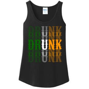 Funny Drunk Blur St Patricks Day Ladies Essential Tank