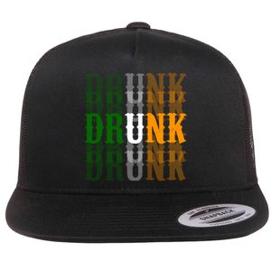 Funny Drunk Blur St Patricks Day Flat Bill Trucker Hat