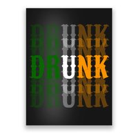 Funny Drunk Blur St Patricks Day Poster