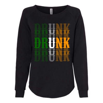 Funny Drunk Blur St Patricks Day Womens California Wash Sweatshirt