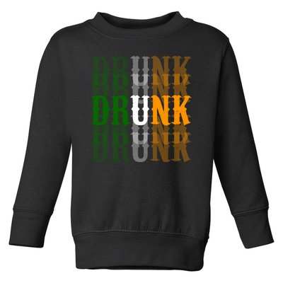 Funny Drunk Blur St Patricks Day Toddler Sweatshirt