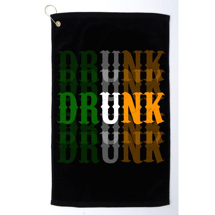 Funny Drunk Blur St Patricks Day Golf Towel