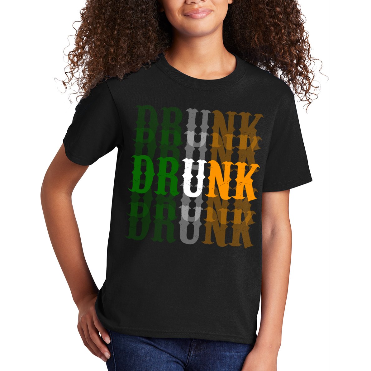 Funny Drunk Blur St Patricks Day Kids T-Shirt