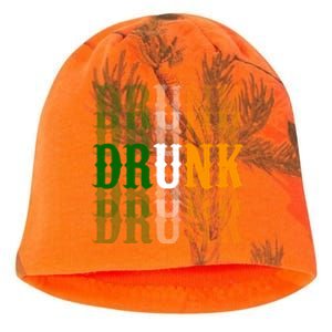 Funny Drunk Blur St Patricks Day Kati - Camo Knit Beanie