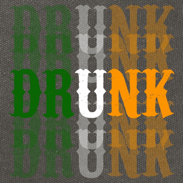 Funny Drunk Blur St Patricks Day Cotton Canvas Backpack