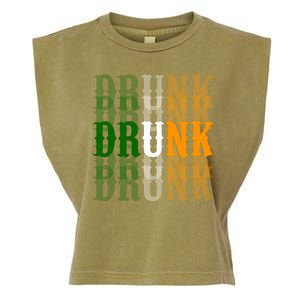 Funny Drunk Blur St Patricks Day Garment-Dyed Women's Muscle Tee