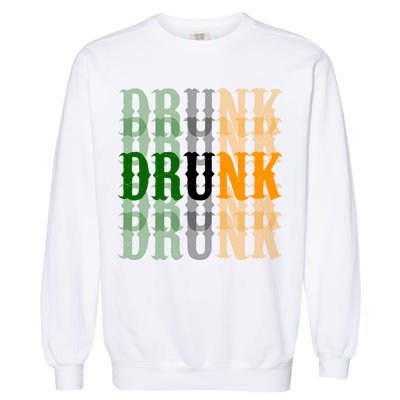 Funny Drunk Blur St Patricks Day Garment-Dyed Sweatshirt