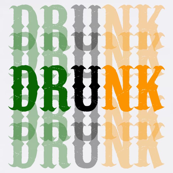 Funny Drunk Blur St Patricks Day Garment-Dyed Sweatshirt