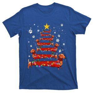 Funny Dachshund Christmas Tree Xmas Doxie Wiener Dog Lover Gift T-Shirt