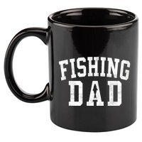 Fishing Dad Classic Bold Font FatherS Day Daddy 11oz C Handle Ceramic Mug