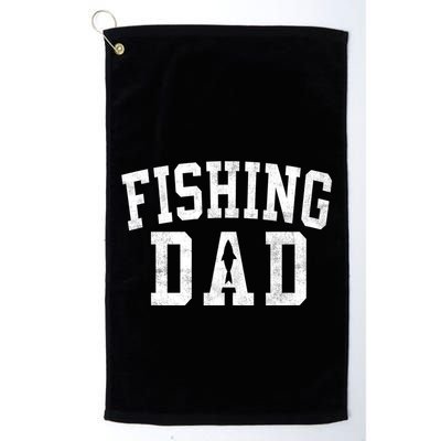 Fishing Dad Classic Bold Font FatherS Day Daddy Golf Towel