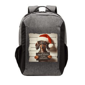 Funny Dachshund Christmas Dear Santa I Can Explain Weiner Gift Vector Backpack