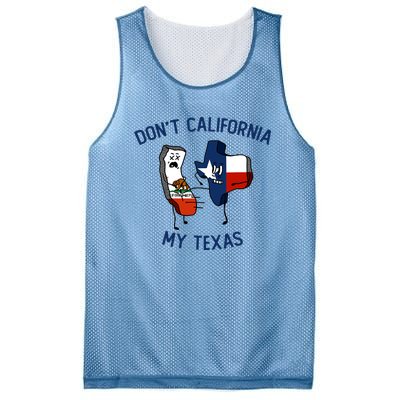 Funny Don't California My Texas Mesh Reversible Basketball Jersey Tank