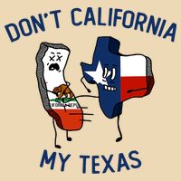 Funny Don't California My Texas Zip Tote Bag