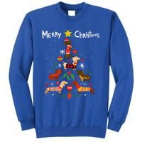 Funny Dachshund Christmas Tree Gift Ornat Gift Sweatshirt