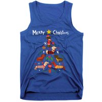 Funny Dachshund Christmas Tree Gift Ornat Gift Tank Top