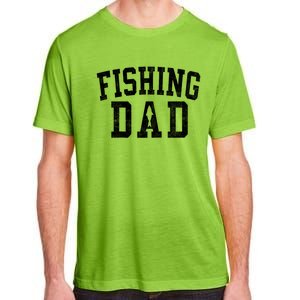 Fishing Dad Classic Bold Font FatherS Day Daddy Raglan Baseball Adult ChromaSoft Performance T-Shirt