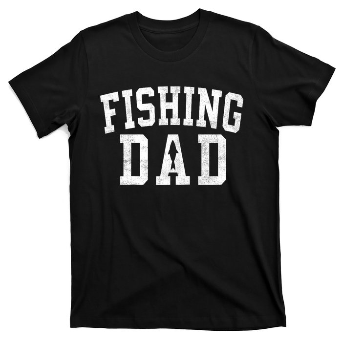 Fishing Dad Classic Bold Font FatherS Day Daddy Raglan Baseball T-Shirt