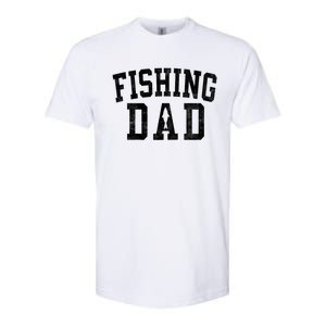 Fishing Dad Classic Bold Font FatherS Day Daddy Raglan Baseball Softstyle CVC T-Shirt