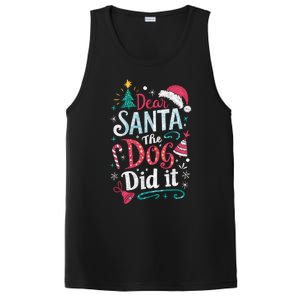 Funny Dog Christmas Gift Dear Santa My Dog Did It Pajama Great Gift PosiCharge Competitor Tank