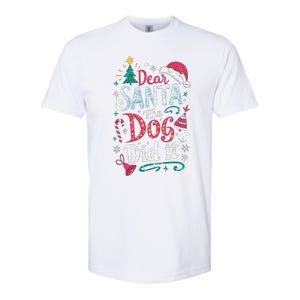 Funny Dog Christmas Gift Dear Santa My Dog Did It Pajama Great Gift Softstyle CVC T-Shirt