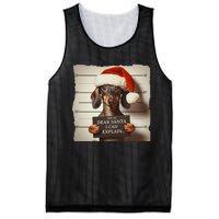 Funny Dachshund Christmas Dear Santa I Can Explain Weiner Mesh Reversible Basketball Jersey Tank